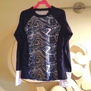 2-piece Rashguard Long-sleeve Swimsuit, Size M